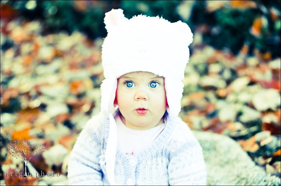 baby with beautiful blue eyes