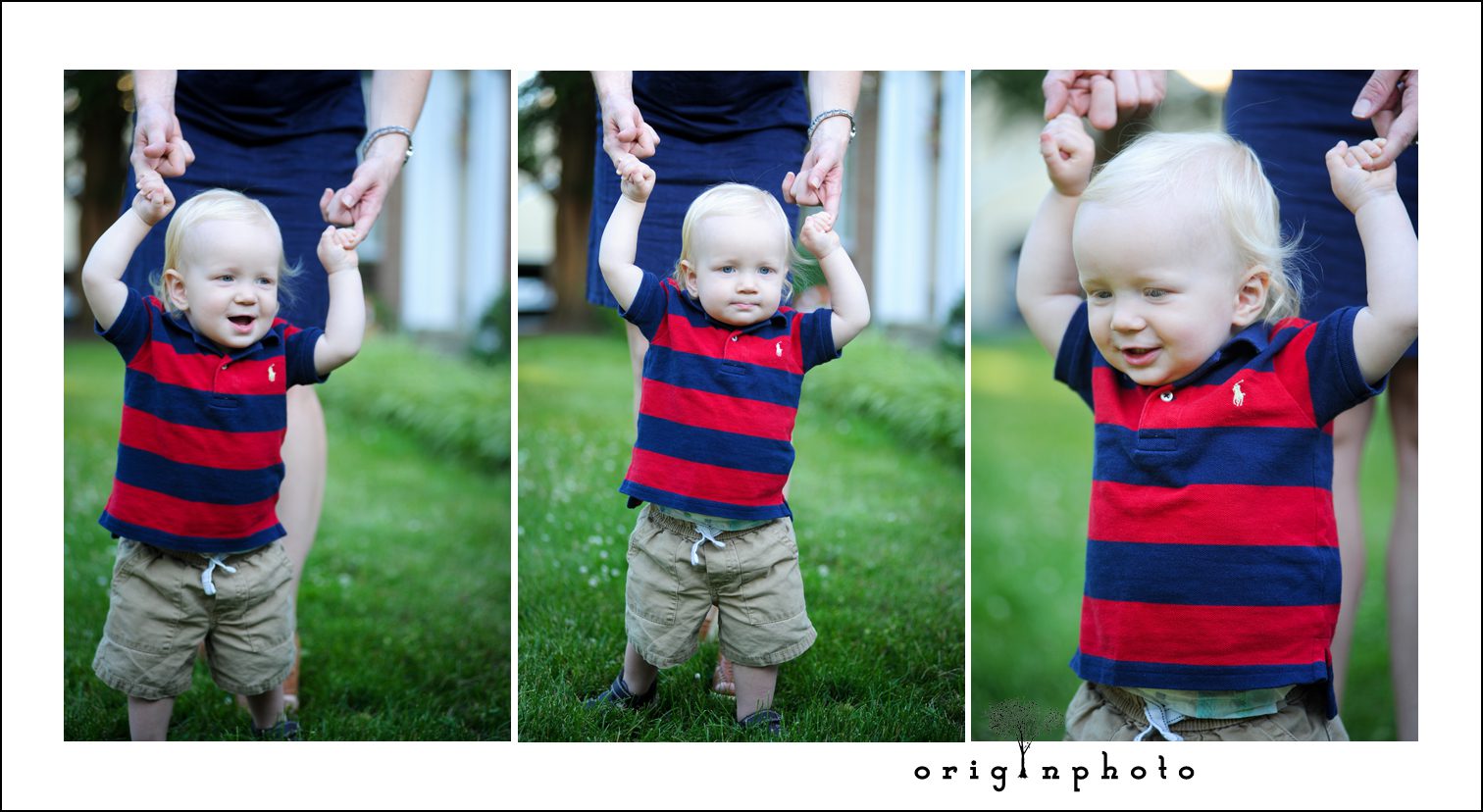 little boy with red and blue stripped shirt