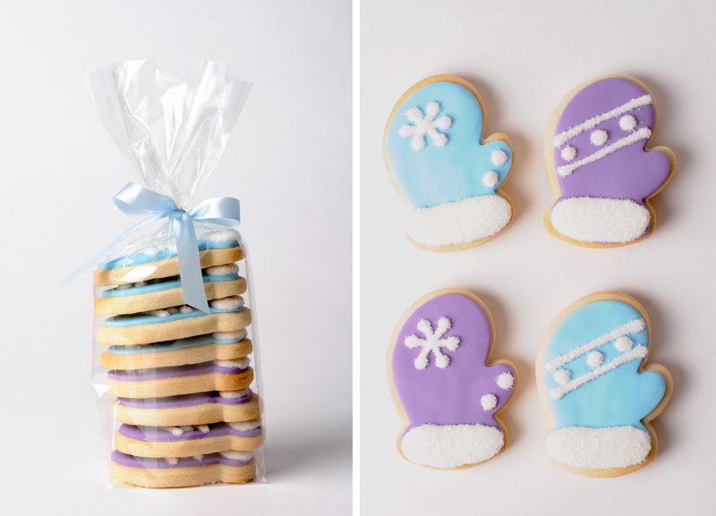 cookies in the shape of mittens